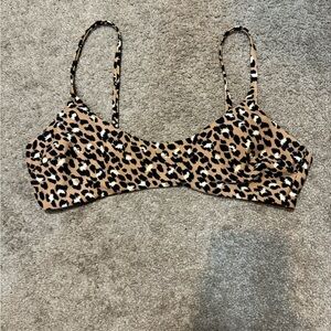 Cheetah bikini top
